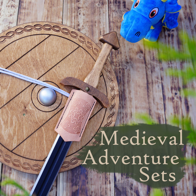 wooden sword and shield
