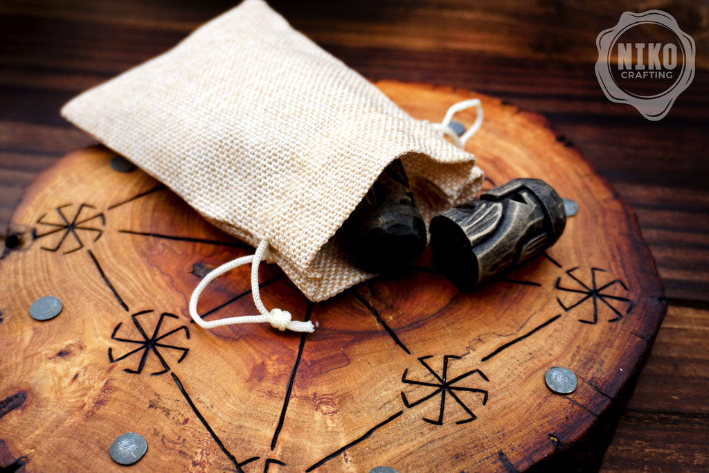 Three Men’s Morris – Handmade Wooden Board Game - Slavic Version - slavic swarga