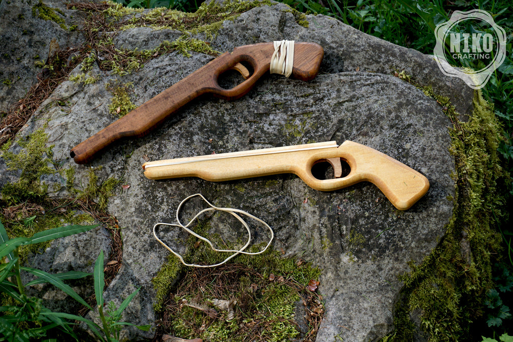 Wooden Rubberband Gun - Handmade, Personalised Toy