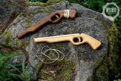 Wooden Rubberband Gun - Handmade, Personalised Toy