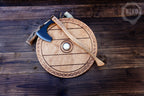 Wooden Viking Axe and Round Shield - Handmade Personalised Toy