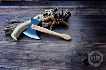 Wooden Small Toy Axe and Celtic cross Shield - Handmade, Personalised gift