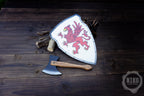 Wooden Small Toy Axe and Gryffin Shield - Handmade, Personalised gift