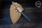 Wooden Viking Sword and Almond Shield - Handmade Personalised Toy - B