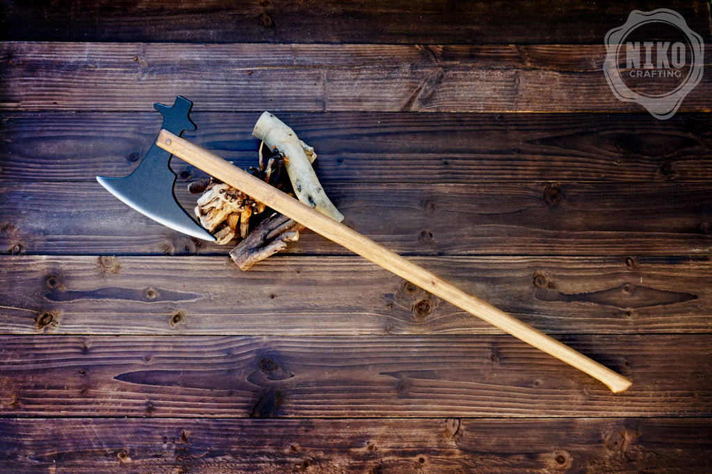 Wooden Medieval Toy Battle Axe – Viking Personalized, Unique Gift.
