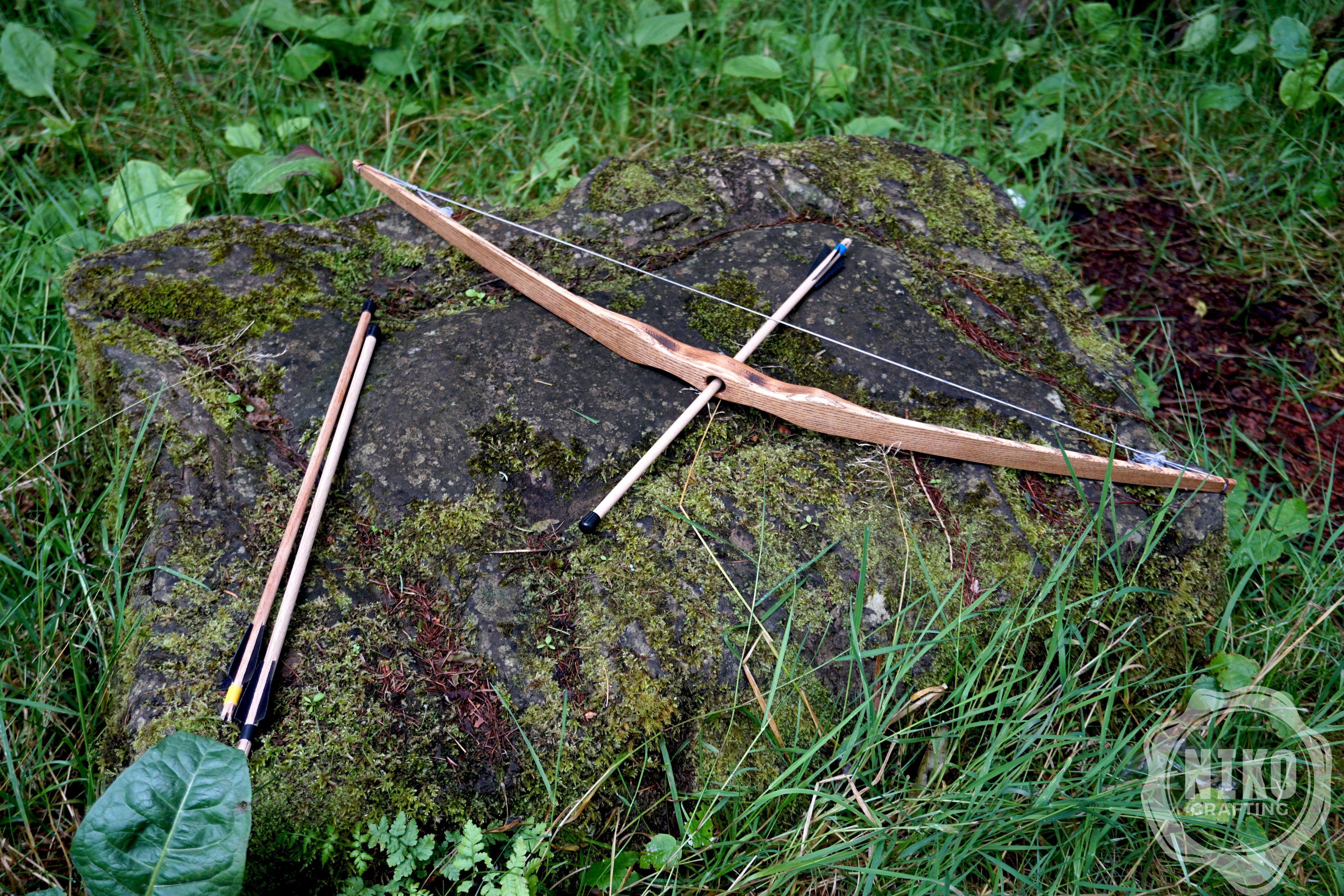 Small Wooden Bow and Arrows: Handmade, Personalised Gift