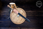 Wooden Toy Viking Sword and Round Shield Set: Handmade Personalised Gift - B