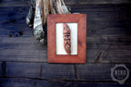 Hand Carved Viking in Frame - Personalized Rustic Home Decoration – Handmade Wal Art - Red/Brown