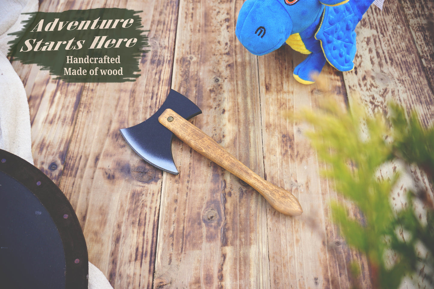 Wooden Small Toy Axe - Handmade, Personalised Gift