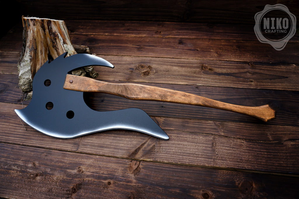 Wooden Large Fantasy Toy Axe - Personalised, Unique Gift.