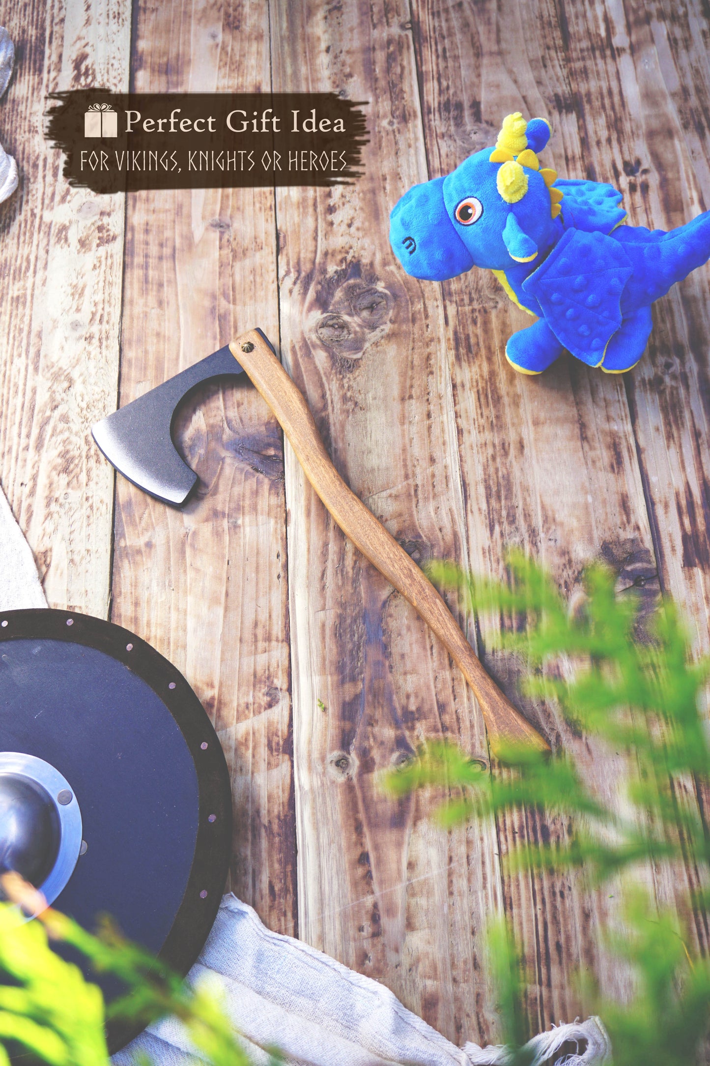 Wooden Viking Toy Axe - Handmade, Personalised Gift