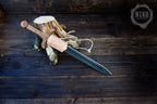 Wooden Medieval Toy Sword with Leather Scabbard – Personalised Handmade Toy