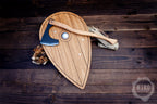 Wooden Viking Axe and Almond Shield - Handmade Personalised Toy
