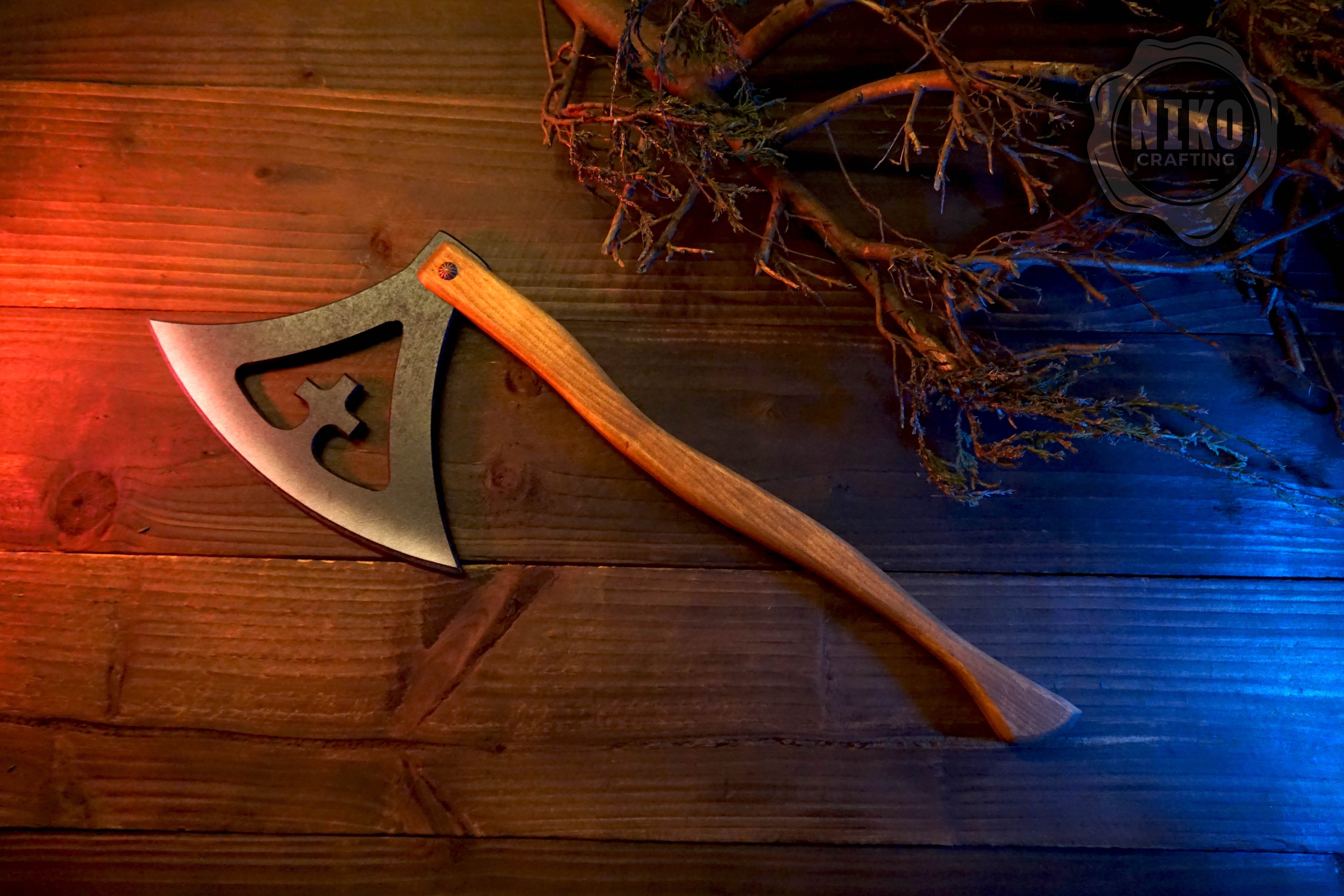 Wooden Viking Toy Axe: Gotland Replica - Handmade, Personalised Gift