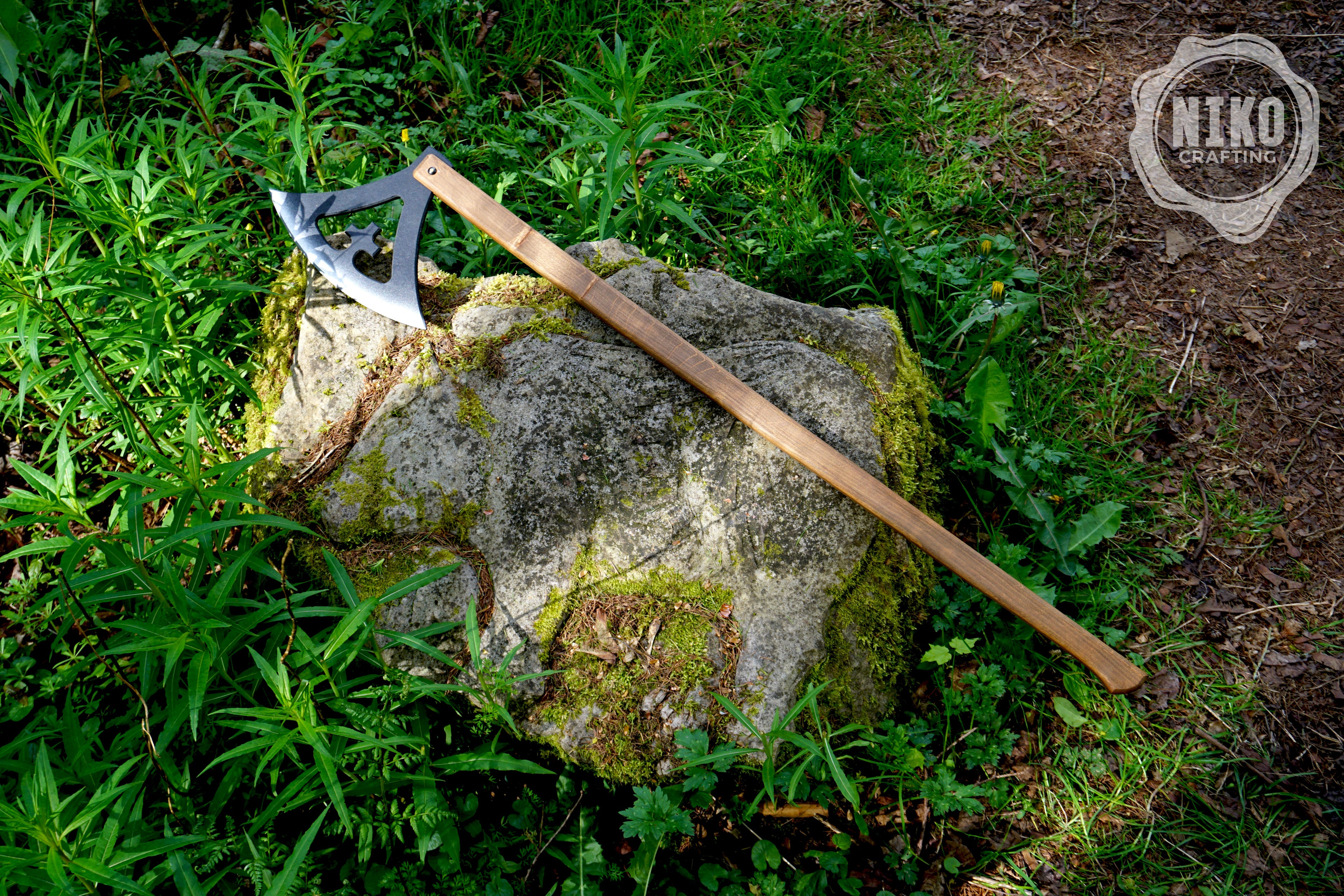 Wooden Viking Toy Battle Axe: Gotland - Personalised, Unique Gift.