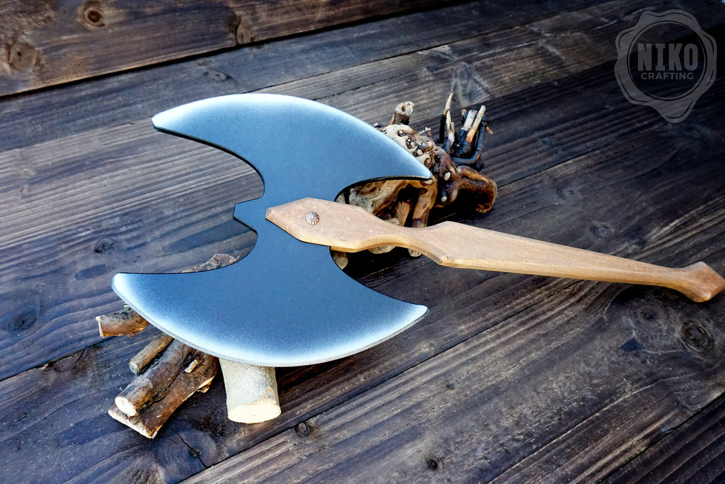 Wooden Two-Sided Toy Axe – Handmade, Personalised Gift.