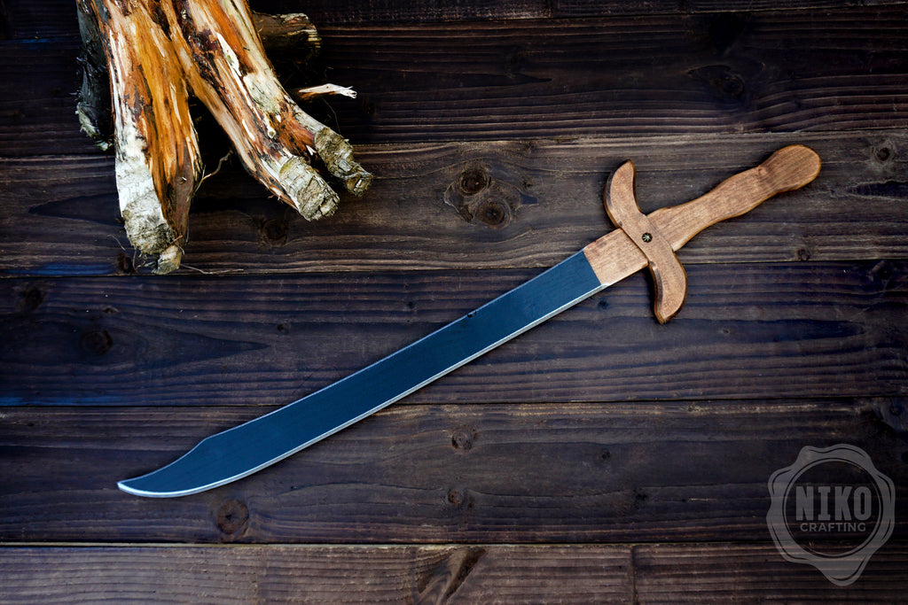 Wooden Large Toy Sword - Falchion: Handmade Personalised Gift