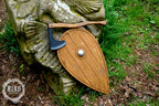 Wooden Viking Axe and Almond Shield - Handmade Personalised Toy