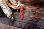 Hand-Carved Viking Amulet with Algiz Rune (ᛉ) – Wooden Protection Talisman from Basswood
