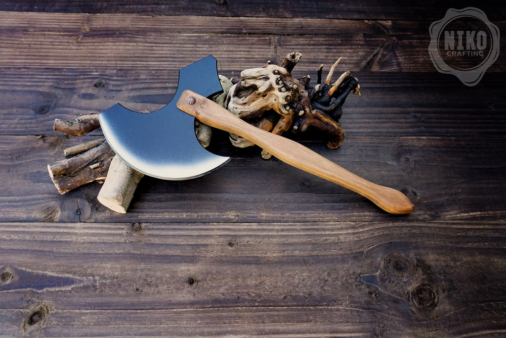 Wooden Medieval Toy Axe – Handmade Personalised, Unique Gift - A