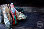 Hand-Carved Santa Claus Figure - Rustic Christmas Ornament. Personalised Figurine Mad of Alder Wood
