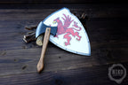 Wooden Small Toy Axe and Gryffin Shield - Handmade, Personalised gift