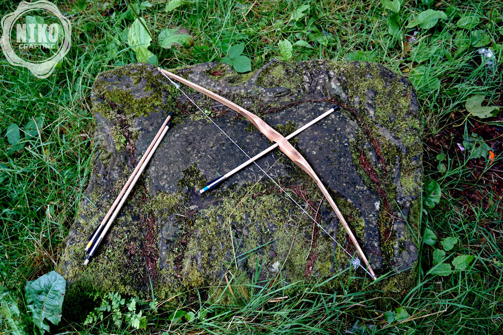 Small Wooden Bow and Arrows: Handmade, Personalised Gift
