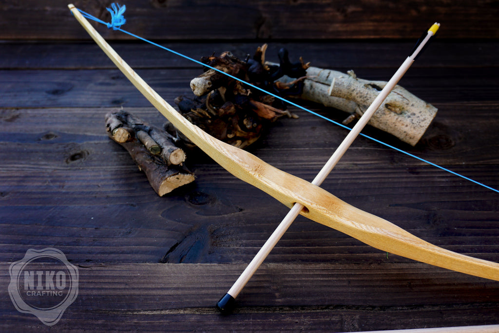Small Wooden Bow and Arrows: Handmade, Personalised Gift