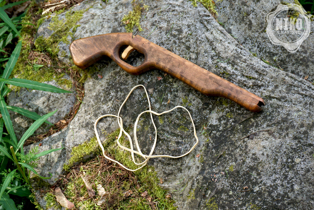Wooden Rubberband Gun - Handmade, Personalised Toy