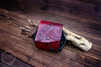 Handmade Viking Leather Belt Pouch: Vegvisir Embossing - Medieval, Pagan Hip-bag