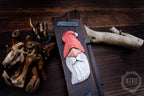 Hand-Carved Santa Claus Wall Art- Rustic Christmas Decoration. Personalised gift - C