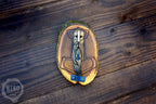 Hand Carved Thor Wall Art – Lime Wood, Laburnum Mjolnir Viking Norse Decor