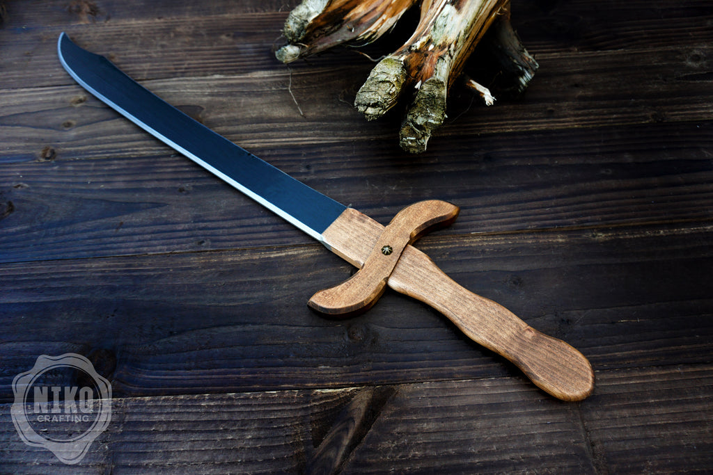 Wooden Large Toy Sword - Falchion: Handmade Personalised Gift