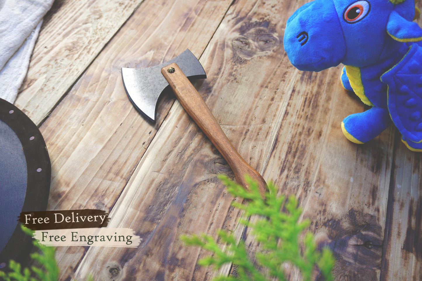 Wooden Small Toy Axe - Handmade, Personalised Gift
