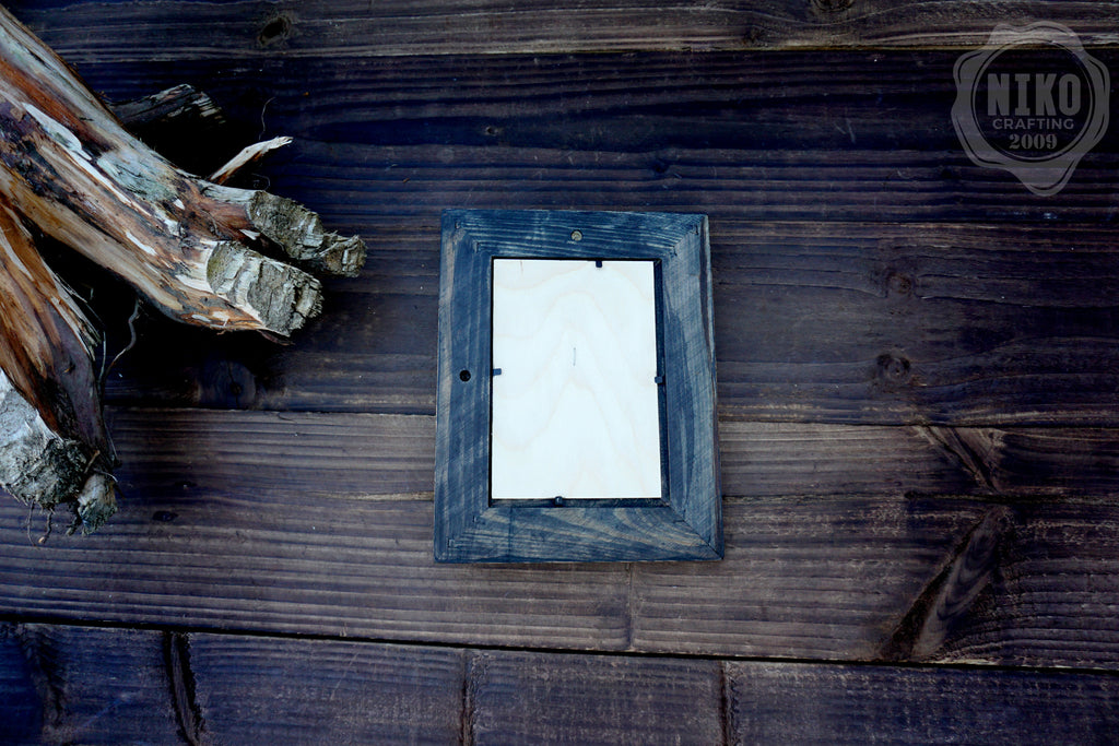 Hand - Carved Viking in Frame - Personalized Rustic Home Decoration – Handmade Wal Art - Black