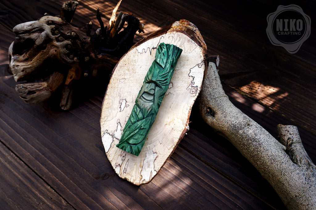 Hand-Carved Wood Spirit Wall Art - Rustic Decoration - Handmade Personalised Gift