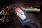 Hand-Carved Santa Claus Wall Art- Rustic Christmas Decoration. Personalised gift - A