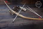 Large Wooden Bow and Arrows: Handmade, Personalized Gift