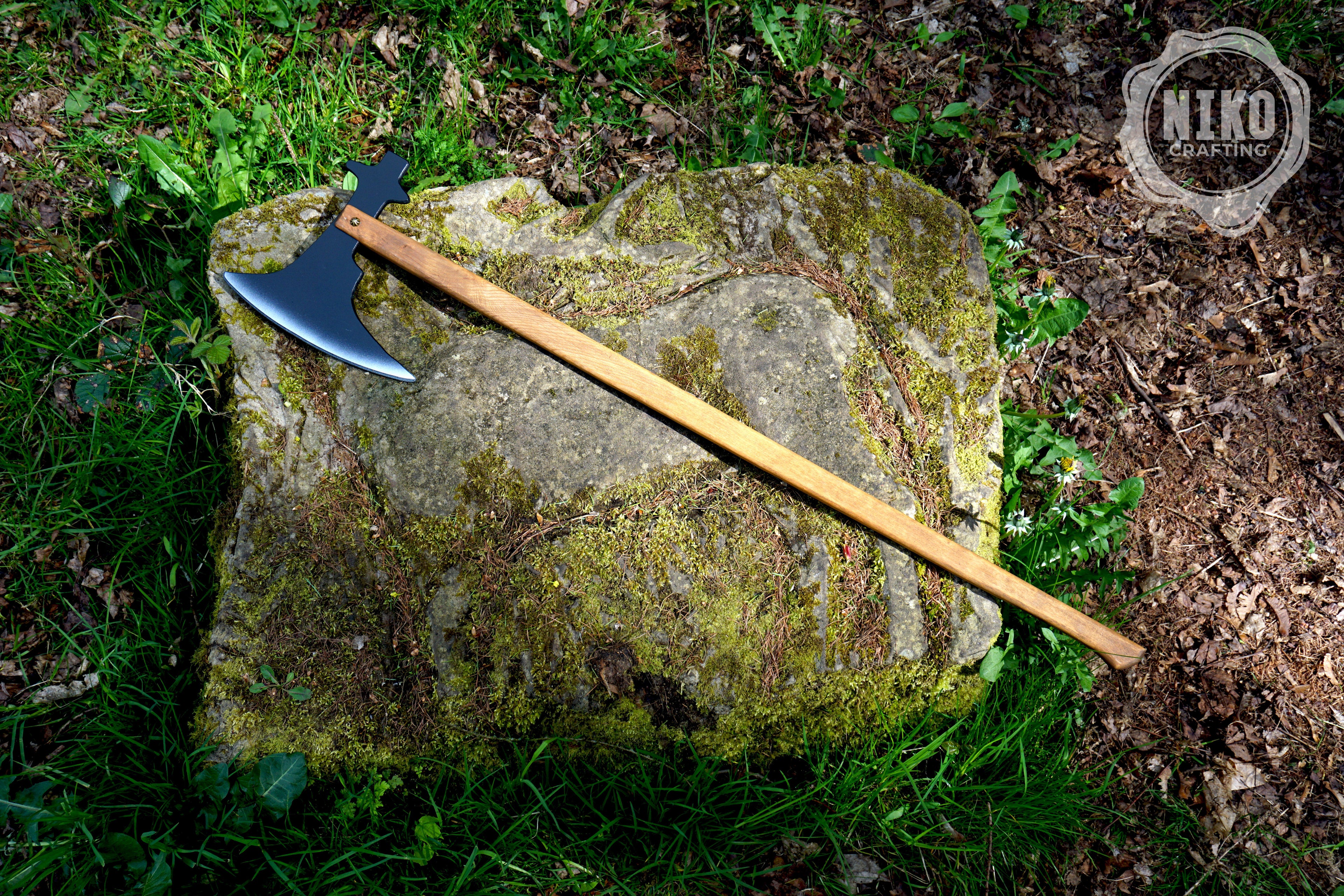 Wooden Medieval Toy Battle Axe – Viking Personalized, Unique Gift.