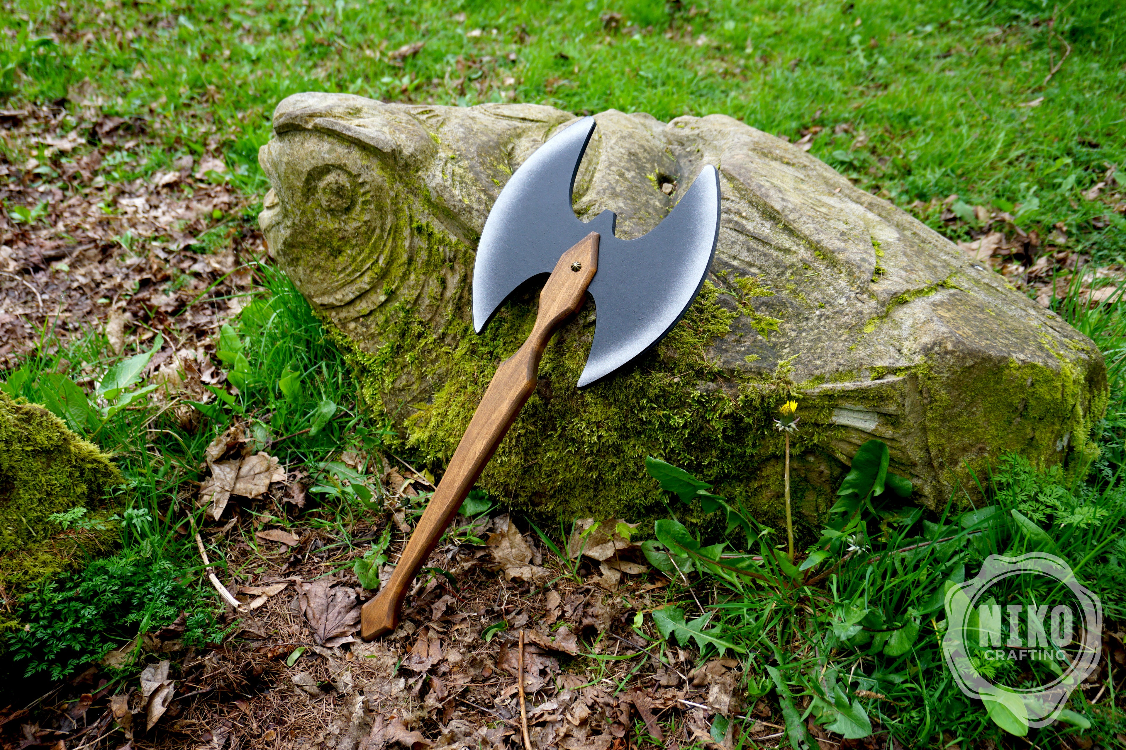 Wooden Two-Sided Toy Axe – Handmade, Personalised Gift.