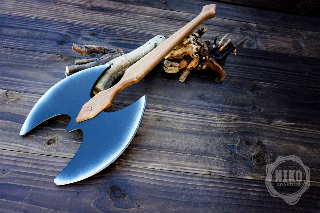Wooden Two-Sided Toy Axe – Handmade, Personalised Gift.
