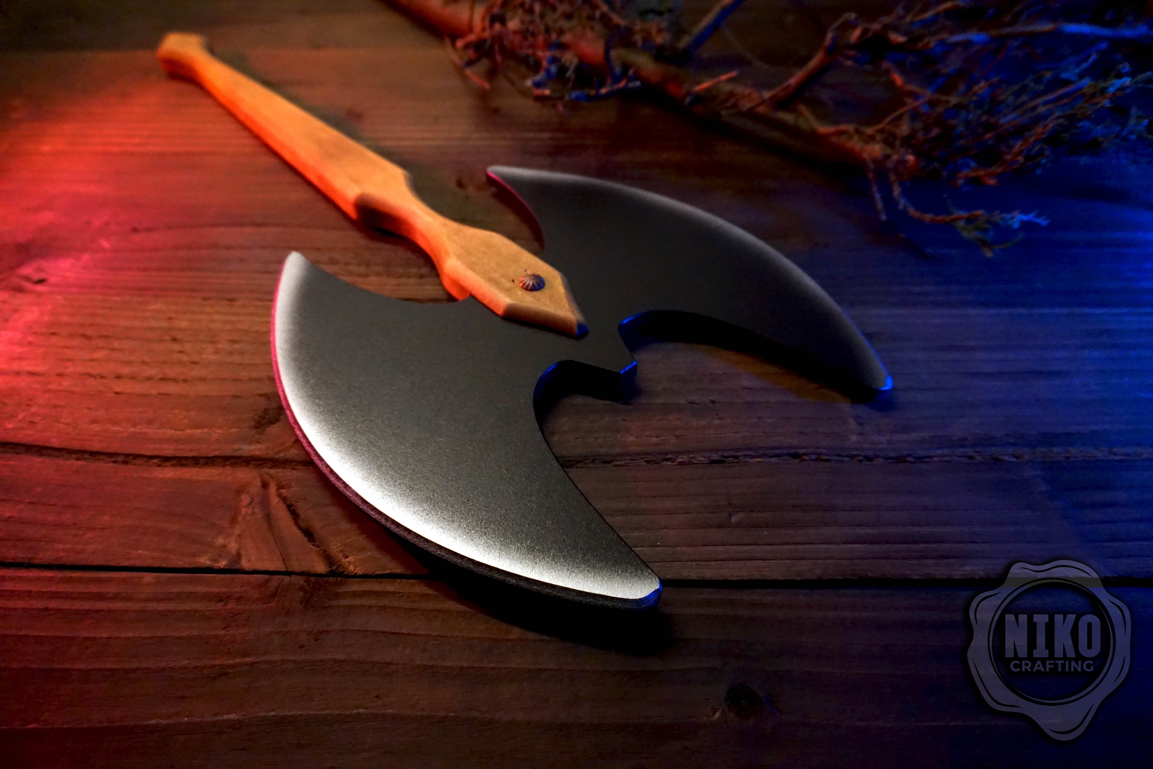 Wooden Two-Sided Toy Axe – Handmade, Personalised Gift.