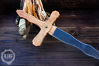 Wooden Two-Handed Toy Sword – Handmade Personalised Gift