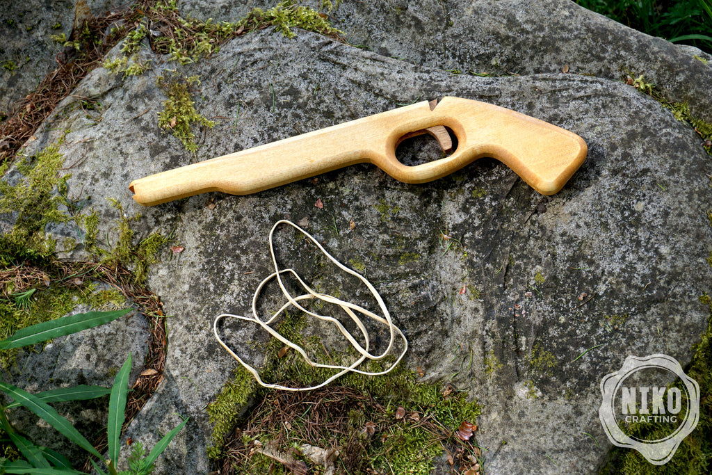Wooden Rubberband Gun - Handmade, Personalised Toy