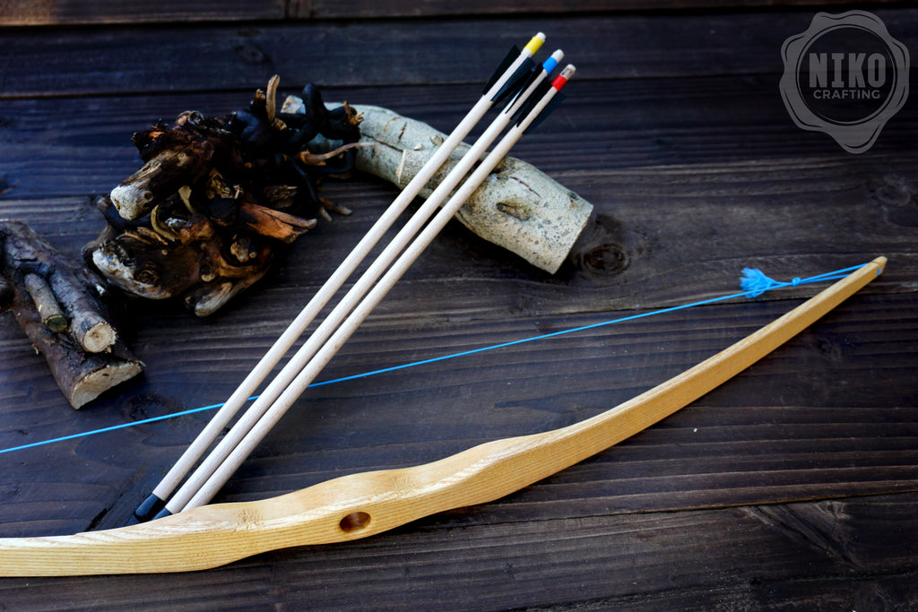 Small Wooden Bow and Arrows: Handmade, Personalised Gift