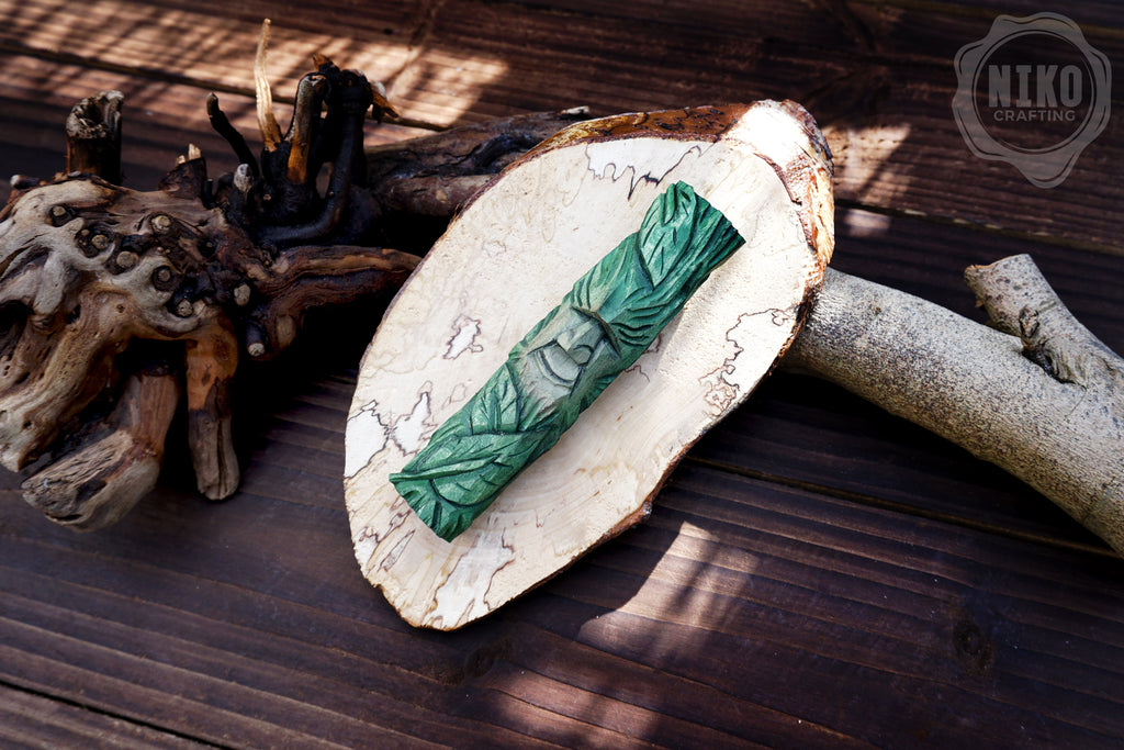 Hand-Carved Wood Spirit Wall Art - Rustic Decoration - Handmade Personalised Gift