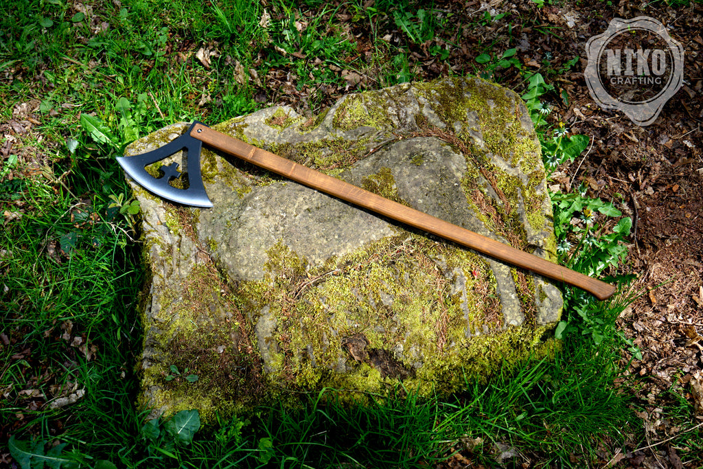 Wooden Viking Toy Battle Axe: Gotland - Personalised, Unique Gift.