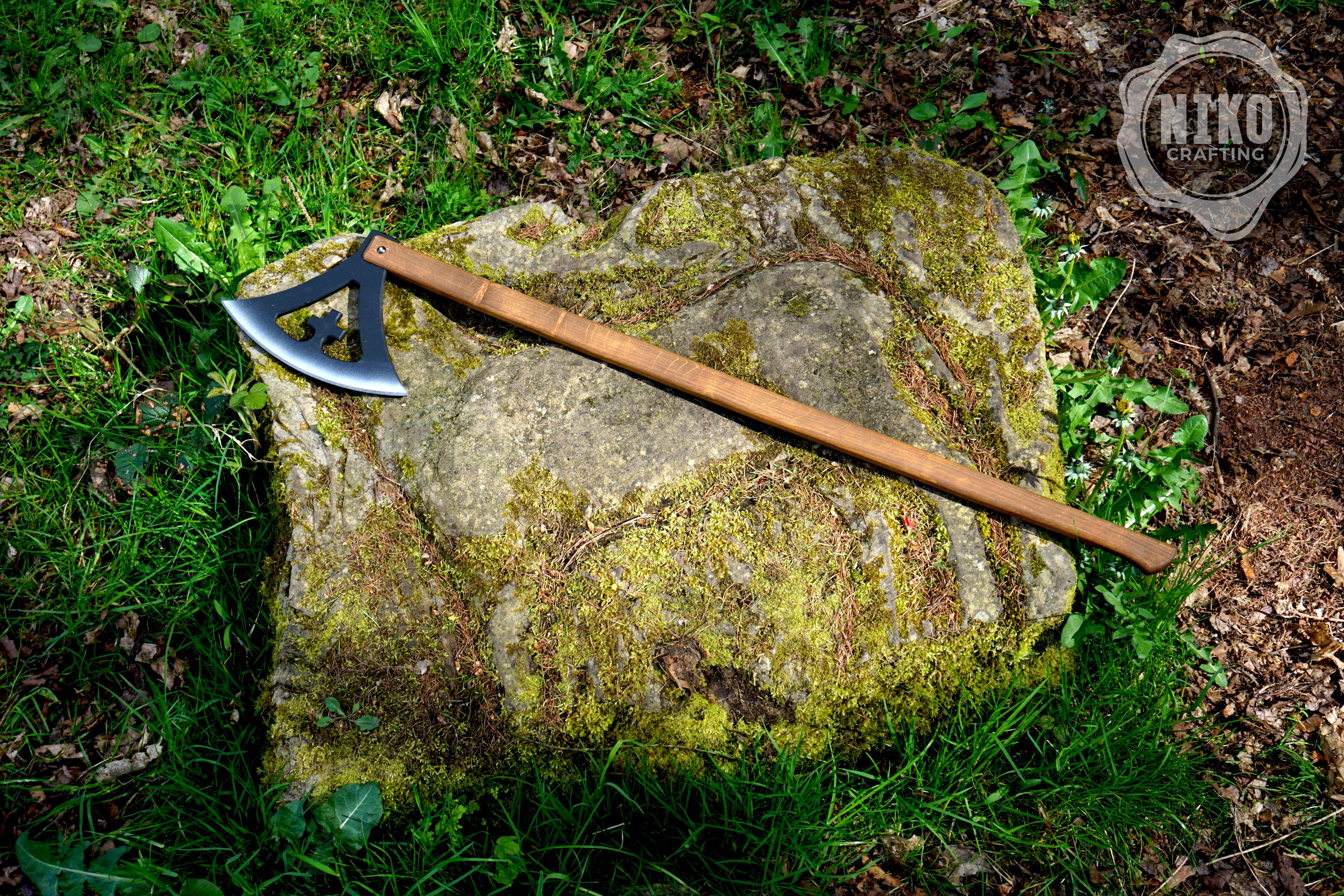 Wooden Viking Toy Battle Axe: Gotland - Personalised, Unique Gift.
