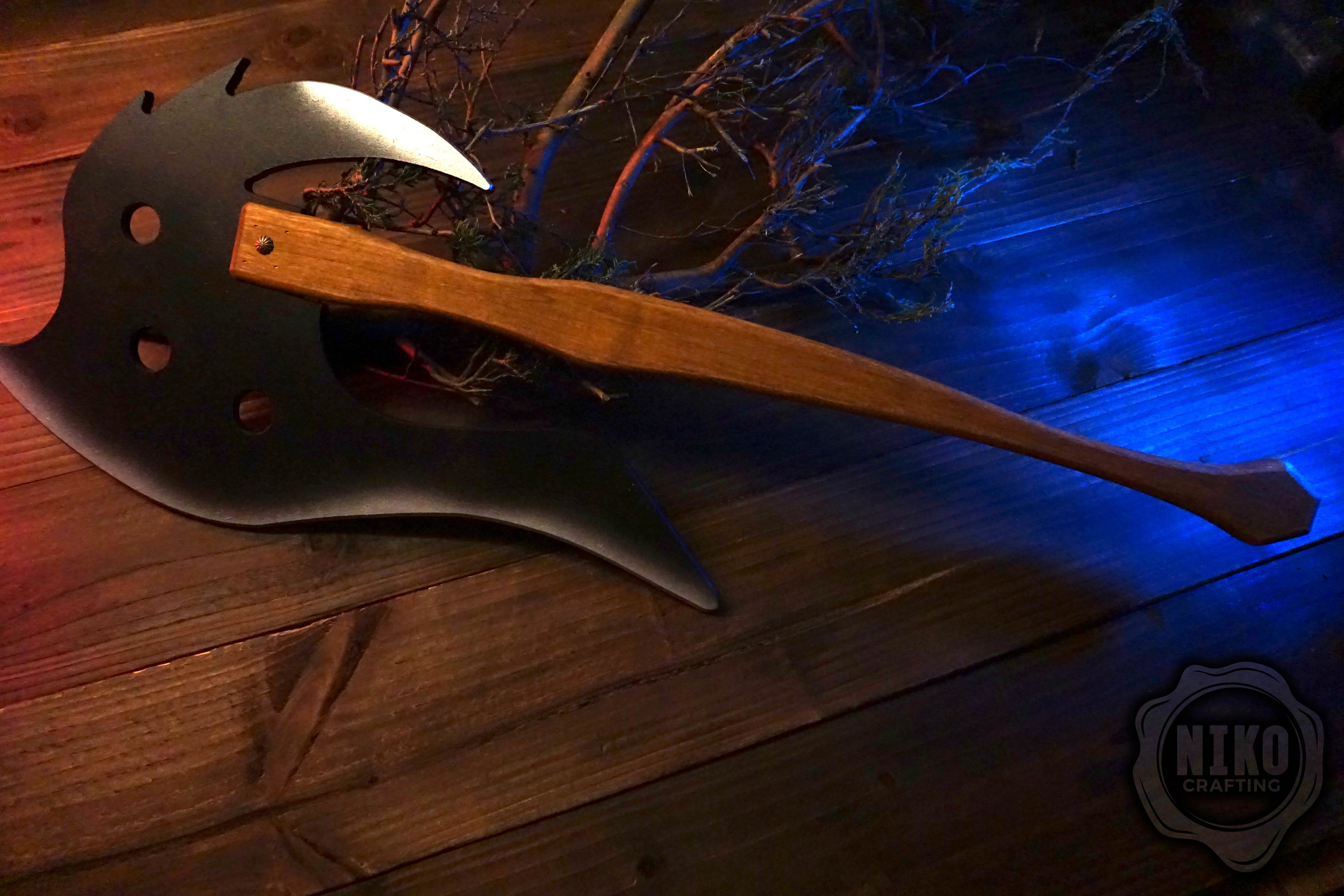 Wooden Large Fantasy Toy Axe - Personalised, Unique Gift.