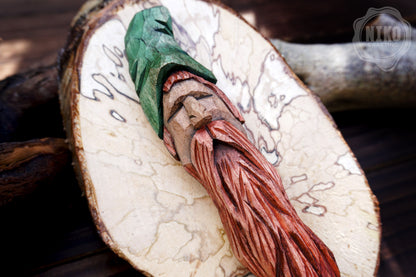 Hand-Carved Wizard Wall Art - Rustic Decoration - Handmade Personalised Gift